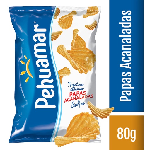 PAPAS FRITAS ACANALADAS PEHUAMAR 80GR