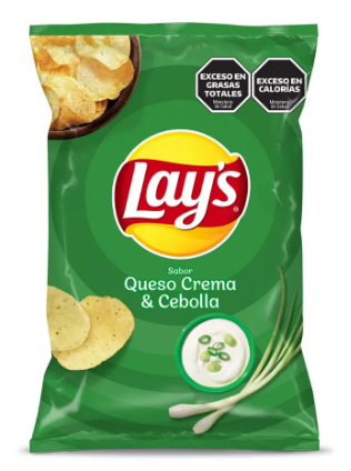 PAPAS LAYS CEBOLLA Y QUESO 77GR