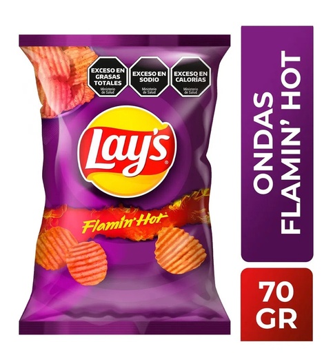 PAPAS LAYS FLAMING HOT 70GR