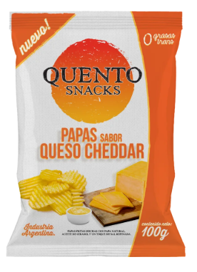 PAPAS ONDULADAS CHEDAR QUENTO 90GR