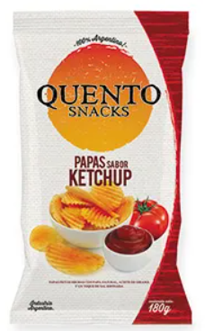 PAPAS ONDULADAS KETCHUP QUENTO 90GR