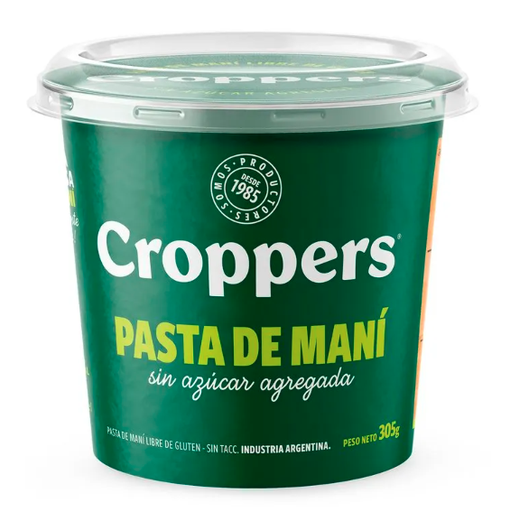 PASTA DE MANI CROPPERS 310GR