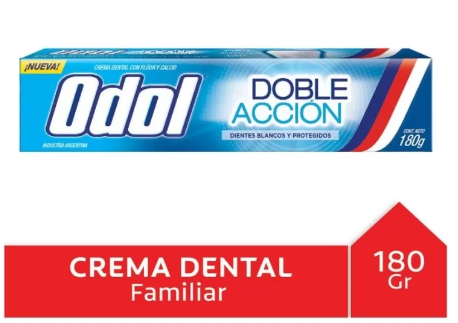 PASTA DENTAL ODOL DOBLE ACCION 180GR FAMILIAR