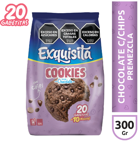 PREMEZCLA EXQUISITA COOKIES CHOC. CON CHIPS